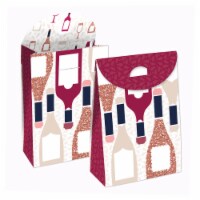 Big Dot of Happiness But First, Wine Tasting Gift Favor Bags - Party Goodie Boxes 12 Ct