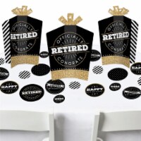 Big Dot of Happiness Happy Retirement Party Decor Terrific Table Centerpiece Kit 30 Ct