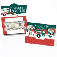 Big Dot of Happiness Camper Christmas Red Holiday Party Money And Gift Card Holders 8 Ct