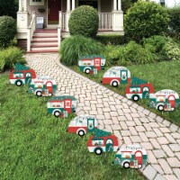 Big Dot of Happiness Camper Christmas Lawn Decor Outdoor Holiday Party Yard Decorations 10 Pc