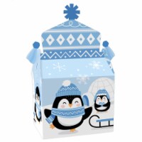 Big Dot of Happiness Winter Penguins Favor Holiday & Christmas Party Goodie Gable Boxes 12 Ct