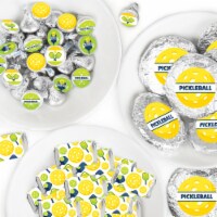 Big Dot of Happiness Let’s Rally Pickleball Birthday Party Candy Favor Sticker Kit 304 Pc