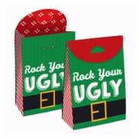 Big Dot of Happiness Ugly Sweater Holiday & Christmas Gift Favor Party Goodie Boxes 12 Ct