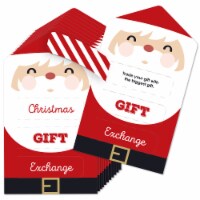 Big Dot of Happiness Jolly Santa Claus Game Card White Elephant Gift Exchange Pull Tabs 12 Ct