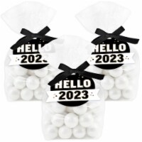 Big Dot of Happiness Hello New Year 2023 NYE Party Goodie Favor Treat Bags With Tags 12 Ct