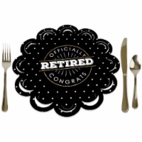 Big Dot of Happiness Happy Retirement Party Round Table Decor Paper Chargers 12 Ct