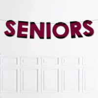 Big Dot of Happiness Maroon Senior Night High School Sport & Graduation Outdoor Letter Banner