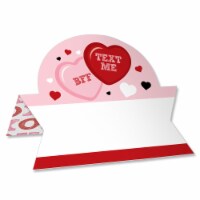 Big Dot of Happiness Conversation Hearts Valentine’s Day Table Setting Name Place Cards 24 Ct