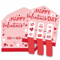 Big Dot of Happiness Happy Valentine’s Day Hearts Party Game Cards Pull Tabs 3-in-a-Row 12 Ct