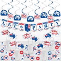 Big Dot of Happiness Australia Day G’Day Mate Party Supplies Decor Galore Party Pack 51 Pc