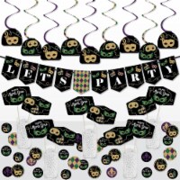 Big Dot of Happiness Mardi Gras Masquerade Party Supplies Kit Decor Galore Party Pack 51 Pc