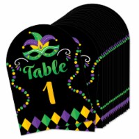 Big Dot of Happiness Colorful Mardi Gras Mask Masquerade Party 5 x 7  Table Numbers 1-20