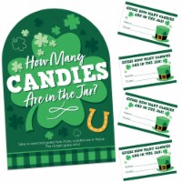Big Dot of Happiness Shamrock St. Patrick's Day How Many Candies Candy Guessing Game