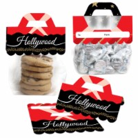 Big Dot of Happiness Red Carpet Hollywood DIY Party Favor Bag Candy Bags with Toppers 24 Ct