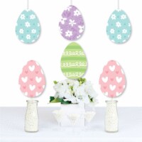 Big Dot of Happiness Spring Easter Bunny Egg Decorations Happy Easter Party Essentials 20 Ct