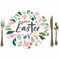 Big Dot of Happiness Religious Easter Holiday Party Decorations Chargers Place Setting For 12