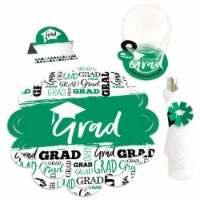 Big Dot of Happiness Green Grad Best is Yet to Come Party Decorations Chargerific Kit 8 Ct