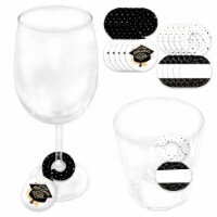 Big Dot of Happiness Goodbye High School, Hello College Graduation Party Drink Tags 24 Ct
