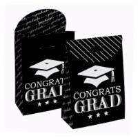 Big Dot of Happiness Graduation Cheers Graduation Gift Favor Bags Party Goodie Boxes 12 Ct