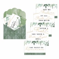 Big Dot of Happiness Boho Botanical Cards for Couples Gift Box Kit Open When Letters 8 Ct