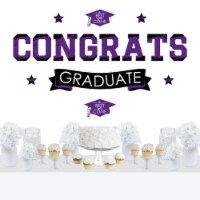 Big Dot of Happiness Purple Grad Best is Yet to Come Peel & Stick Wall Decals Backdrop
