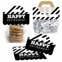 Big Dot of Happiness Happy Retirement Party Favor Bag Labels Candy Bags with Toppers 24 Ct