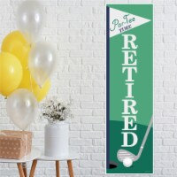 Big Dot of Happiness Par-Tee Time Golf Retirement Party Front Door Decoration Vertical Banner