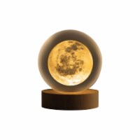 Merkury Innovations 3.15 Inch Full Moon Glass Orb Light Perspective: Main