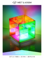Iridescent Acrylic LED Cube Light Perspective: Main