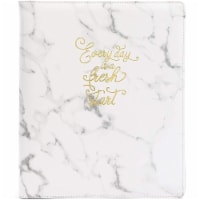 Marble and Gold Foil 3 Ring Binder Portfolio with Clipboard (10.5 x 12.5 Inches)