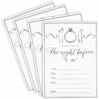 Wedding Rehearsal Invitations with Envelopes (5 x 7 in, White, 36 Pack)