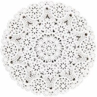 300 Pack Round Paper Doilies, 10 inches Round Medallions Lace Placemats for Crafts & Wedding