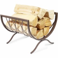 Farmlyn Creek Fireplace Log Holder, Heavy Duty Firewood Storage Rack (18 x 17 x 14 Inches)