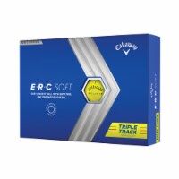 Callaway 64279601280 Callaway Golf 2023 ERC Soft Triple Track Golf Ball-Yellow