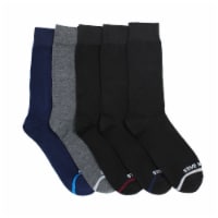 Steve Madden Men’s Dress Socks - Black/Grey Perspective: Main