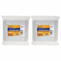 Hot Glue Sticks Classroom Pack, Clear, 4  x 0.27 , 100 Pieces Per Pack, 2 Packs