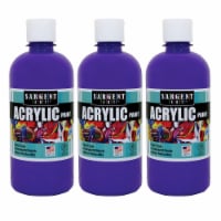 Sargent Art Acrylic Paint Spectral Violet 16 oz. Bottle Pack of 3 (SAR242442-3)