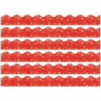 Trend Enterprises TREND Terrific Trimmers Scalloped Border 2.25  x 195' Red Sparkle