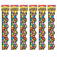 Trend Enterprises TREND Terrific Trimmers Scalloped Border 2.25  x 234' Stained Glass