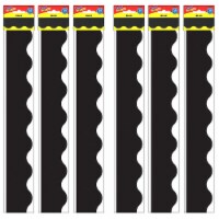 Trend Enterprises TREND Terrific Trimmers Scalloped Border 2.25  x 234' Black (T-9872-6)