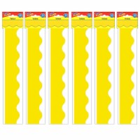 Trend Enterprises TREND Terrific Trimmers Scalloped Border 2.25  x 234' Yellow (T-9876-6)