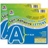 Pacon 4  Self-Adhesive Puffy Font Letters Blue 78 Characters Per Pack 2 Packs (PAC51623-2)