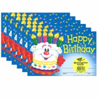 Trend Enterprises TREND Happy Birthday Cake Recognition Awards 5.5  x 8.5  Multicolored 30