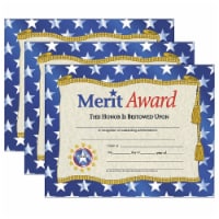 Hayes Publishing Merit Award Certificate 8.5  x 11  30 Per Pack 3 Packs (H-VA507-3)
