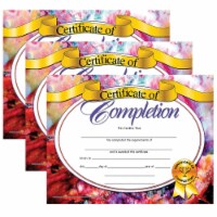 Hayes Publishing Certificate of Completion 8.5  x 11  30 Per Pack 3 Packs (H-VA624-3)