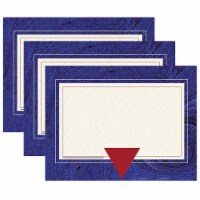 Hayes Publishing Blue Marble Border Certificate 8.5  x 11  50 Per Pack 3 Packs (H-VA659-3)