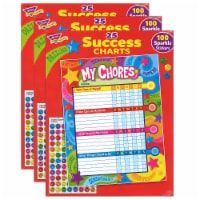 Trend Enterprises TREND Chore Charts 8.5  x 11  Praise Words 'n Stars 25 Per Pack 3 Packs