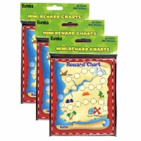 Eureka Mini Reward Charts with Stickers 5  x 6  Treasure Hunt 36 Charts Per Pack 3 Packs