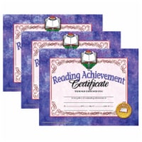 Hayes Publishing Certificate 8.5  x 11  Reading Achievement 30 Per Pack 3 Packs (H-VA677-3)