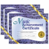 Hayes Publishing Music Achievement Certificate 8.5  x 11  Purple 30 Per Pack 3 Packs
